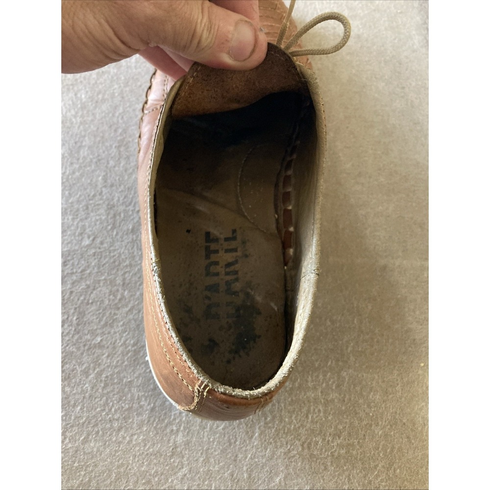 D'arte Huarache Artisanal Hand Made Leather Shoe Sz 11 Lofer Authentic Sandals - Picture 10 of 14
